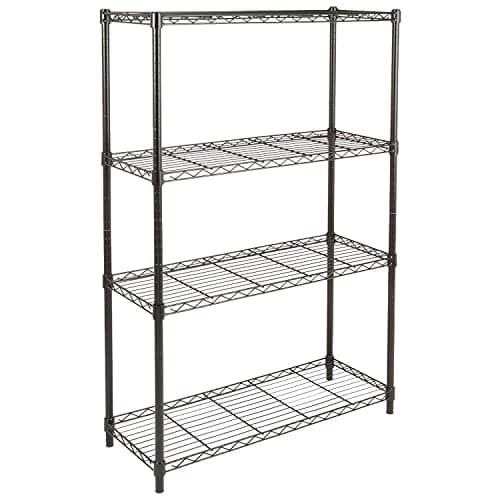 Amazon Basics four shelf storage rack
