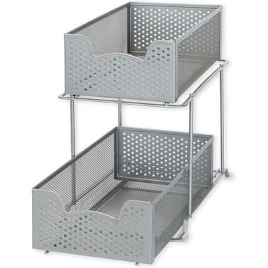 Simple Houseware pull out cabinet sliding basket organizer