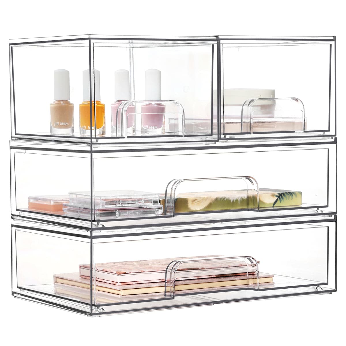 Vtopmart stackable storage drawers set of four
