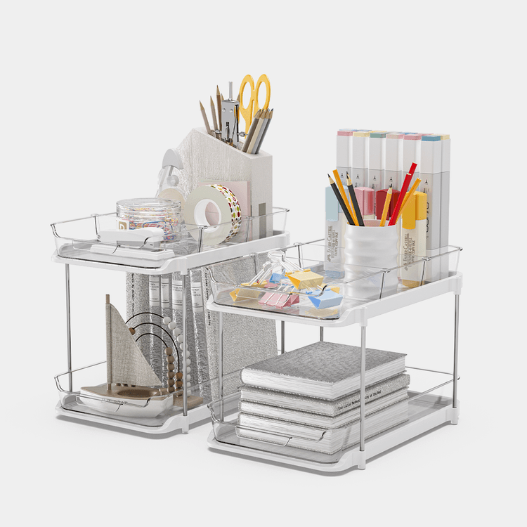 DELAMU two tier under sink organizer set